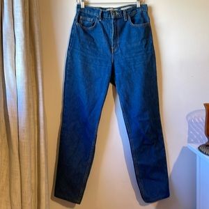American Apparel High Waisted 100% Cotton Jeans Size 29